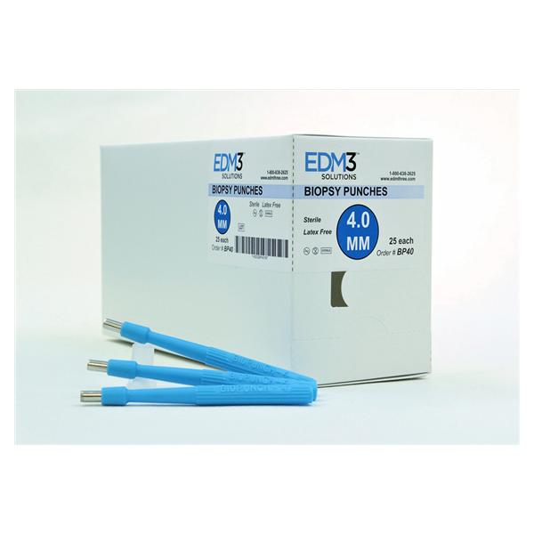 Biopsy Punch Biopunch 4mm Sure Grip Handle Stainless Steel Blade Disp Strl 25/Bx